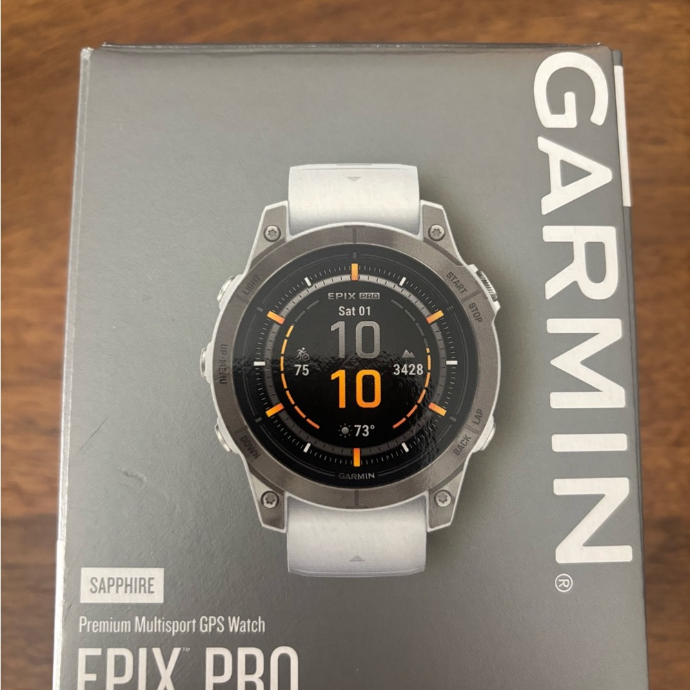 Garmin epix Pro (Gen 2) – Sapphire Edition Titanium/Whitestone Watch 47 mm